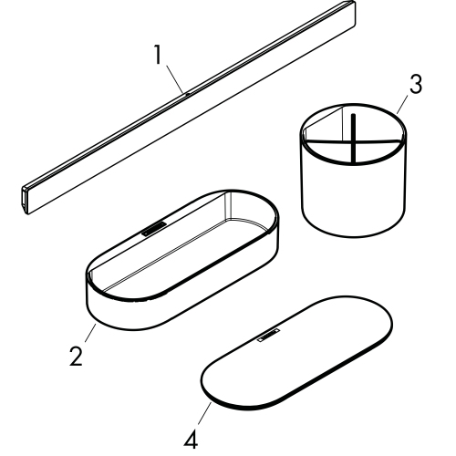 Hansgrohe Badezimmer-Set WallStoris mattweiss 27968700