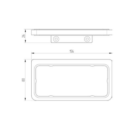 Avenarius Halter doppelt-Wandmodell 4801107010
