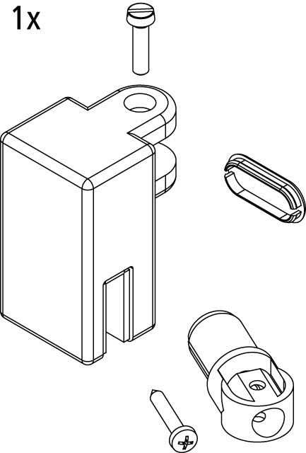 Kermi Set Stabilisierung Kopf für Seitenwand (RA TOR/L) 2535120