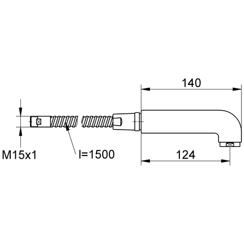 Eichelberg Spülbrause für Pico Bello Küchenarmaturen chrom 44051426
