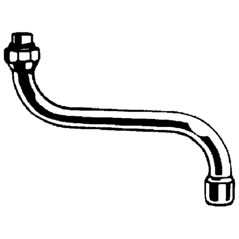 Grohe S-Auslauf Ausladung: 150mm für Küchen-Wandbatterien 1/2'' chrom 13005000
