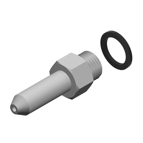Bosch / Buderus Hauptgasdüse 2,15 Bohrung Sw16 48mm lang 8738804027