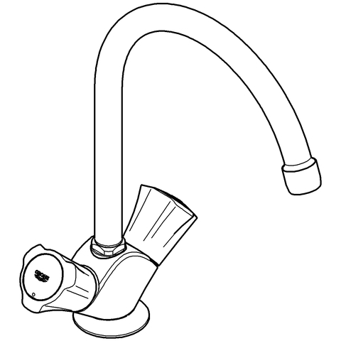 Grohe Costa 2-Griff-Spültischbatterie chrom DN15 31831001