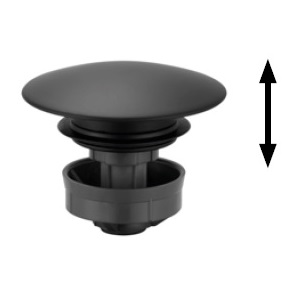 Avenarius Druckstopfen black mit Verschluss ø 63 mm für normale Ablaufgarnituren 9004225040