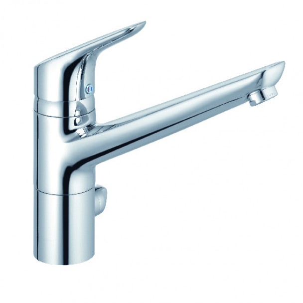 Kludi Objekta Spültisch-Multi-Einhandmischer 203mm chrom, ein Anschluss für Wasch-/ Spülmaschine 325760575