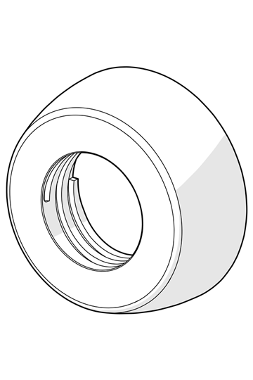 Hansa Rosette chrom 59912652