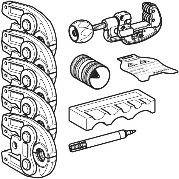 Geberit Mapress Pressbackenset d15-35 Geberit Kompatibilität (1) 690.192.00.1