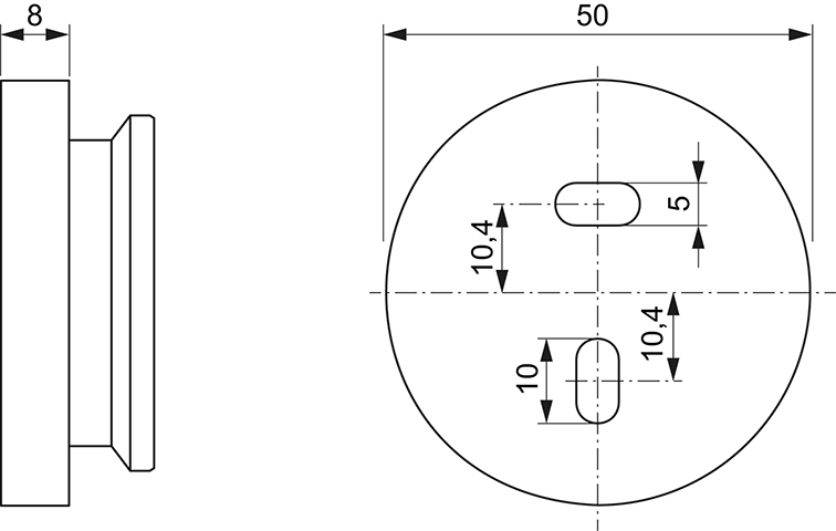 Ideal Standard Fliesenausgleich für Ceratherm T Duschsysteme, 8mm, chrom A861508AA