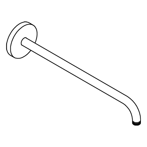 Grohe Rainshower Brausearm Metall chrom, Ausladung 450mm 26146000