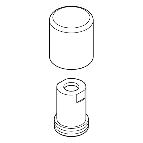 Grohe Umstellknopf chrom für Einhandmischer 48022000