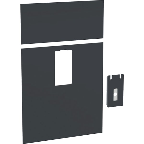 Geberit Frontverkleidung für Monolith für Waschtisch-Element, B: 73cm Glas schwarz 242.702.SJ.1