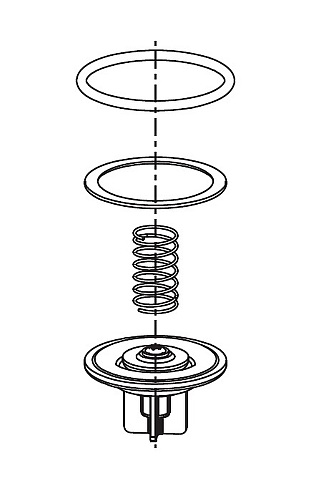 Grünbeck Membranventil mit Dichtung, 70 Shore V2 187666e