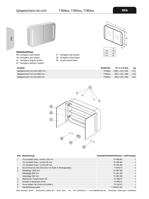 Ideal Standard Schalter- und Steckdosenmodul DEA TV08967