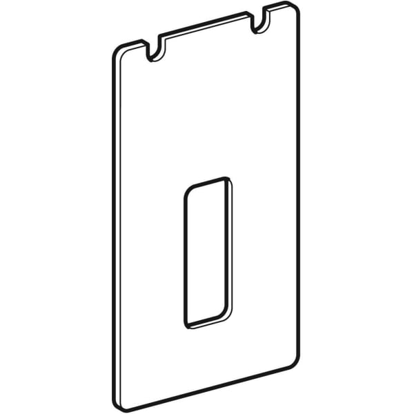Geberit Serviceöffnung für Standarmaturen Monolith Sanitärmodul für Waschtisch Glas schwarz 242.704.SJ.1
