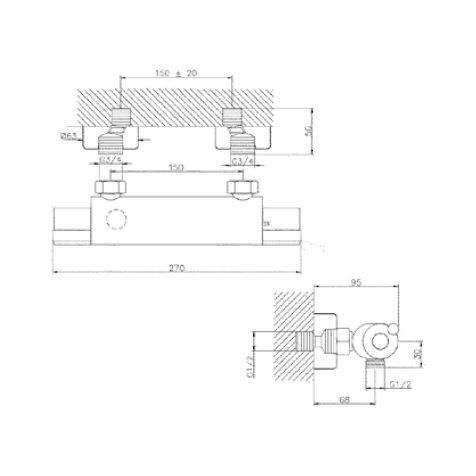 Avenarius AP-Thermostat-Brausebatterie 9006501010