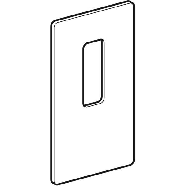 Geberit Serviceöffnung für Wandarmaturen Monolith Sanitärmodul für Waschtisch Glas schwarz 242.703.SJ.1