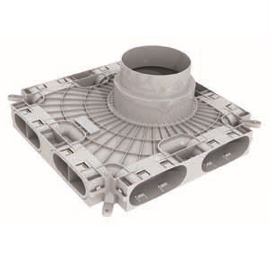 Vaillant Niedrigbau-Luftverteiler, für Luftschlauch flach 52 x 132mm 0020231943