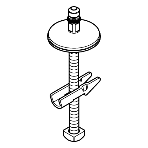 Grohe Befestigungssatz für WC Sitz und Deckel Essence 49120000