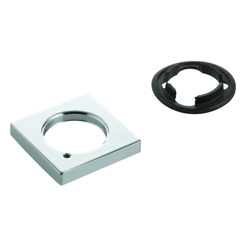 Grohe Rosette eckig für Waschtischbatterien ohne Zugstange chrom 48421000