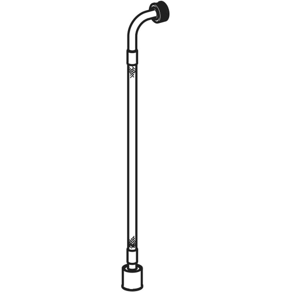 Geberit Panzerschlauch 3/8"-1/2" 90 Grad zu AquaClean Tuma 243.498.00.1