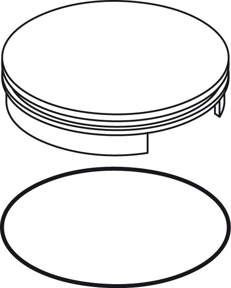 Ideal Standard Griffkappe mit ISI-Logo, chrom F961027AA