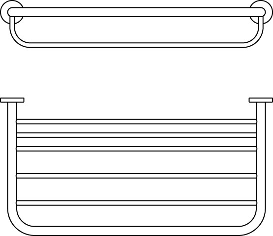 Ideal Standard Badetuchablage IOM 570mm, chrom A9106AA
