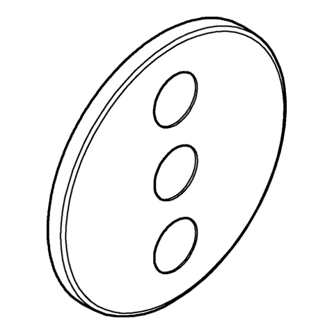Grohe Rosette rund für SmartControl chrom 48366000