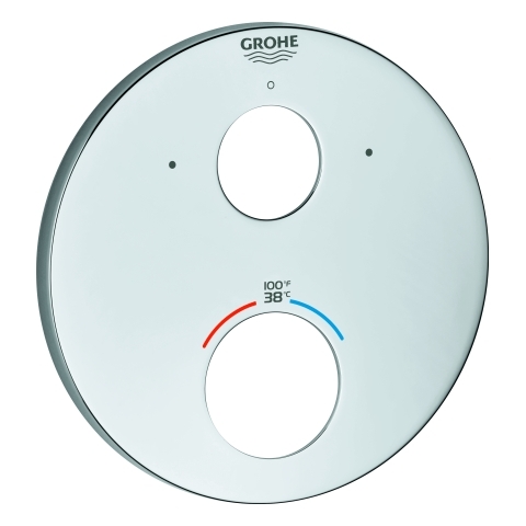 Grohe Rosette für Fertigmontageset Thermostat rund chrom 49098000