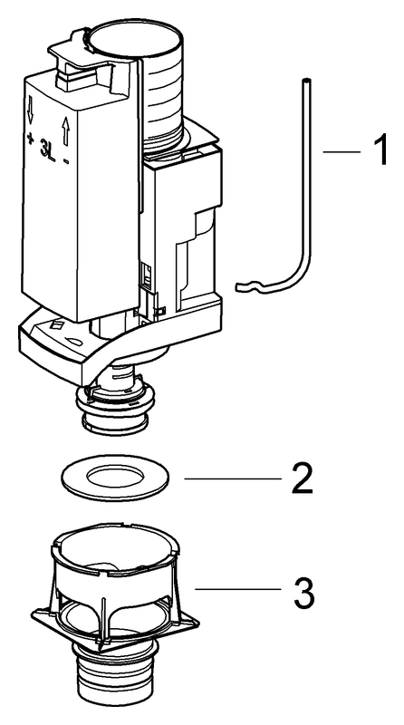 Grohe Ablaufventil AV1 komplett für WC-Spülkasten 42314000
