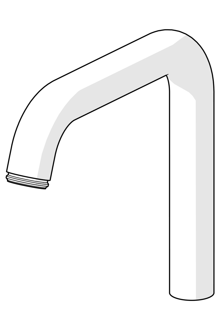 Hansa Auslauf Ausladung 152mm chrom 59914427