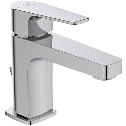 Ideal Standard Waschtischarmatur Cerafine D, H80 Ausladung 115mm mit Ablaufgarnitur, chrom BC685AA