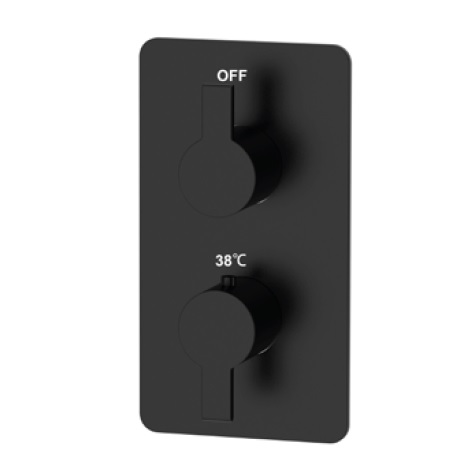 Avenarius Linie 230 black UP-Thermostat-Mischbatterie mit 2-Wege-Umstellung 2306528040