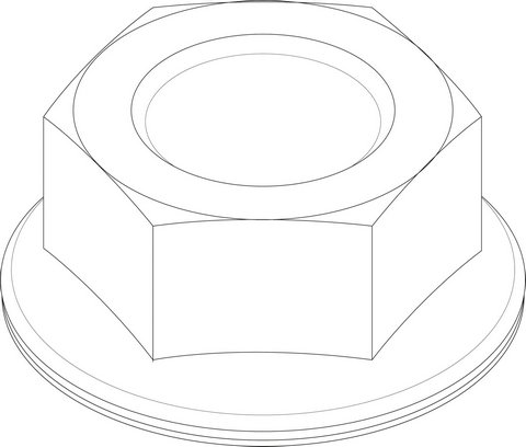 Bosch / Buderus Mutter M6 EN 1661 - 8.8 A3K 10 Stück 8738805028
