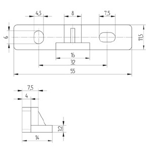 Avenarius Wandbefestiger 1009009000