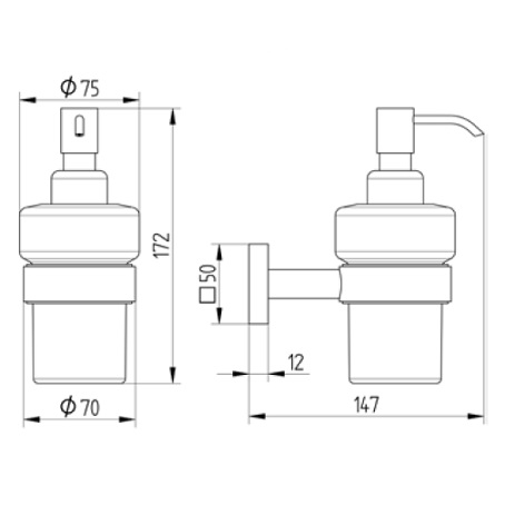 Avenarius Seifenspender Füllmenge 200ml 4201301040