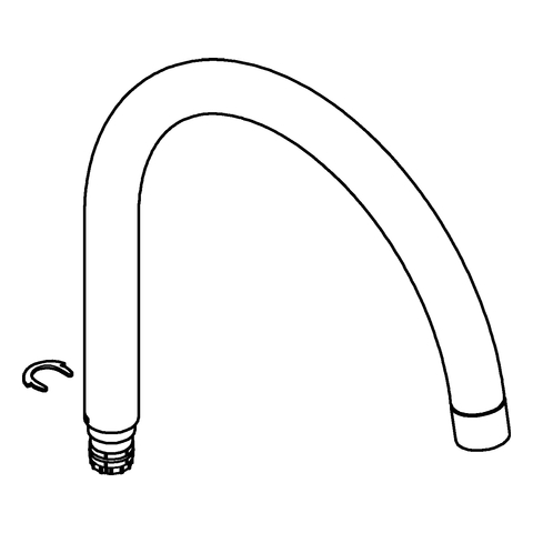 Grohe U-Auslauf chrom 13372000