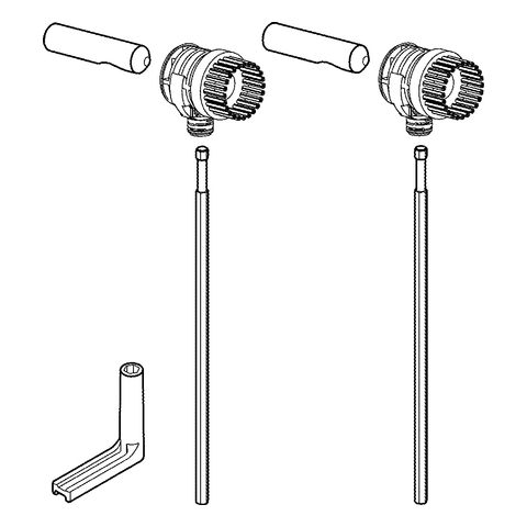 Grohe Befestigungssatz für Euro Keramik Wand-Tiefspül-WC compact 49024000