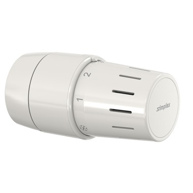 Flamco Standard-Thermostatkopf TC-S3 weiß Klemmanschluss mit Nullstellung F35342
