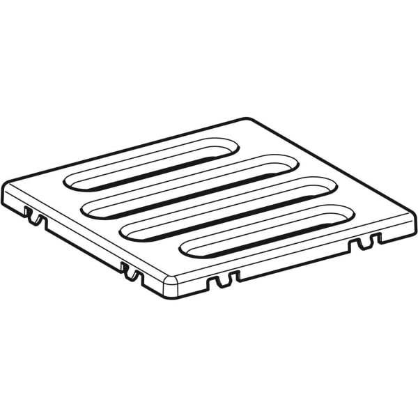 Geberit Rost zu Geberit Bodenablauf, Standardrost 8 x 8cm Edelstahl 243.120.00.1