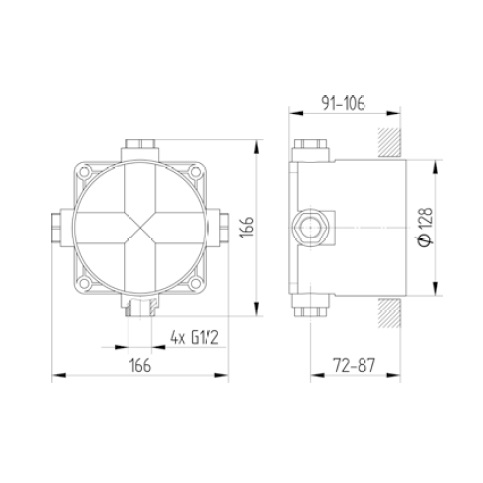 Avenarius AV-Box UP-Einbaukörper DN 15 9008000000