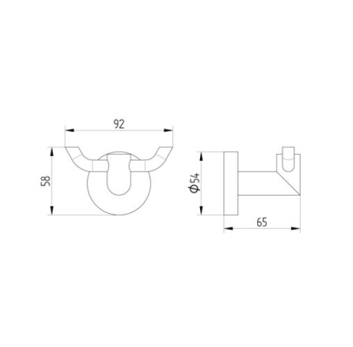 Avenarius Haken 2-fach mit Konsole 2001615040