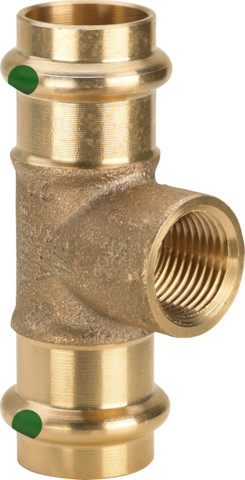 Viega Sanpress T-Stück mit SC-Contur 2217.2 in 54mm x Rp1 x 54mm 361228