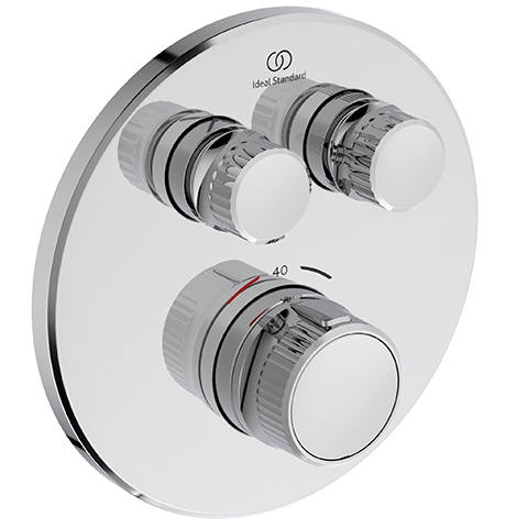 Ideal Standard Brausethermostat UP Ceratherm Navigo 2 Verbraucher Rund, chrom A7296AA