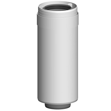 Atec PolyTwin Rohr DN80/125, 255mm weiß 1517