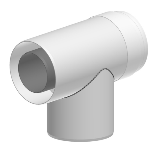 Atec PolyTwin T-Stück für Kaskade PT DN80/125 1504
