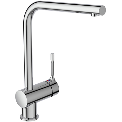 Ideal Standard Küchenarmatur Ceralook, Niederdruck mit hohem Auslauf, Ausladung 225mm, chrom BC175AA