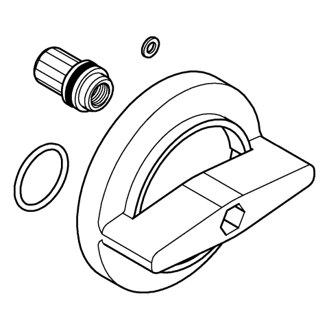 Grohe Rückflussverhinderer für Seitenbrausen 48545000