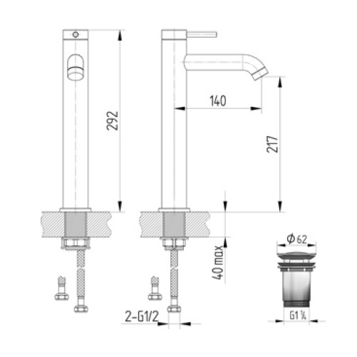 Avenarius Waschtisch-Einhand-Mischbatterie 2806010010