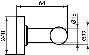 Ideal Standard Handtuchhaken IOM doppelt, chrom A9116AA