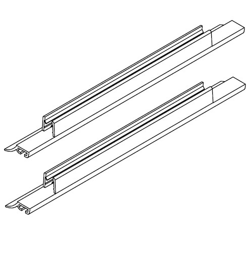 HSK Wasserabweisprofil gerade, 5mm Glas, Länge 1.000mm E100058-5